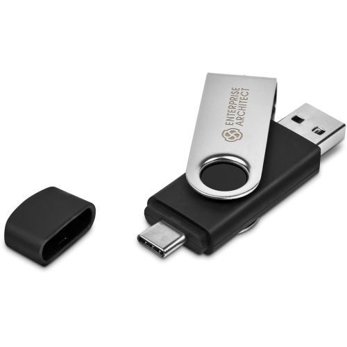 Shuffle Glint Flash Drive  32GB - Silver